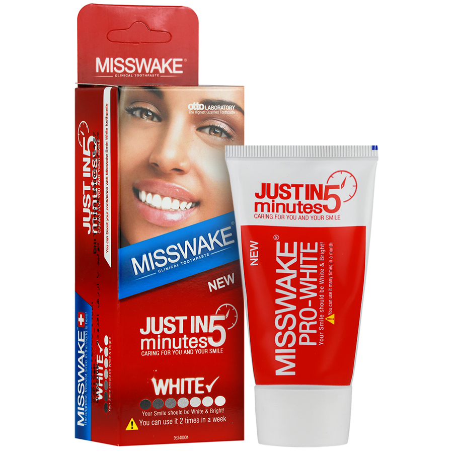 خمیر دندان سفید کننده میسویک مدل Just In 5 Minutes حجم ۵۰ میل